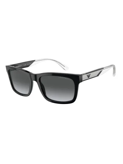 EMPORIO ARMANI napszemüveg - SHINY BLACK / DARK GREY POLAR