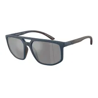 EMPORIO ARMANI napszemüveg - MATTE BLUE / DARK GREY MIRROR SILVER