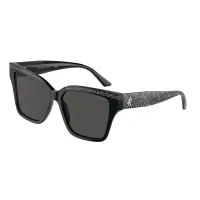 JIMMY CHOO napszemüveg - BLACK/GLITTER / DARK GREY
