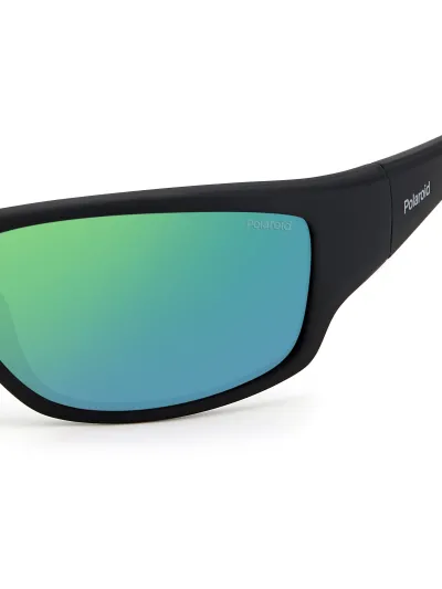 Polaroid napszemüveg - Matte Black Green / Gradient Grey Polarized