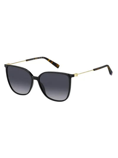 Tommy Hilfiger napszemüveg - Preppy Woman - BLACK / Dark Grey Gradient