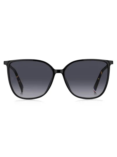Tommy Hilfiger napszemüveg - Preppy Woman - BLACK / Dark Grey Gradient
