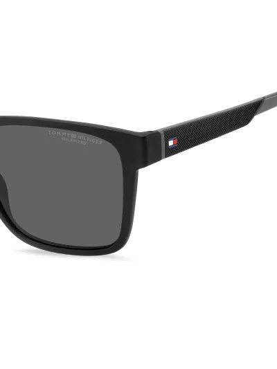 Tommy Hilfiger napszemüveg - Polo Pique Leisure Black Grey / Grey Polarized