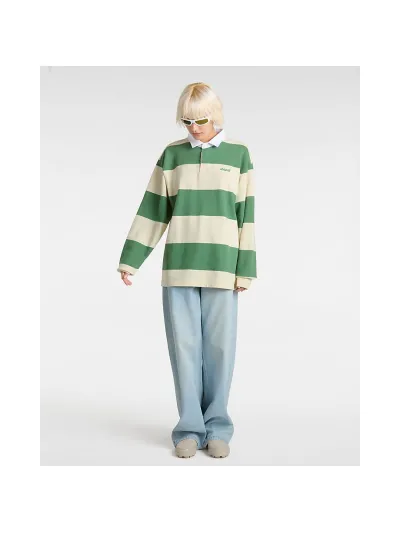 Vans - Ward Stripe Rugby Knit - Galléros Férfi póló