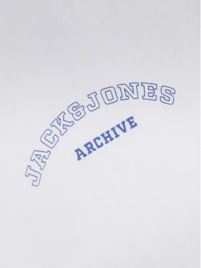 Jack & Jones - COLLEGE / White - Férfi póló