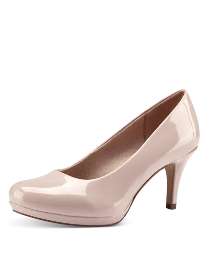 Tamaris - Női magassarkú pömpsz - Púder rózsaszín