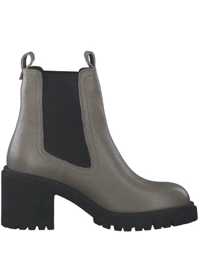 s.Oliver - Bőr Női magassarkú Bokacsizma