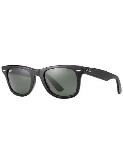 Ray-Ban napszemüveg - WAYFARER - BLACK / CRYSTAL GREEN