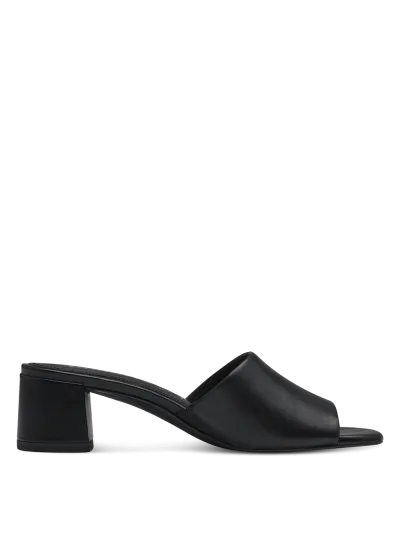 Tamaris - Magassarkú Bőr Női Papucs