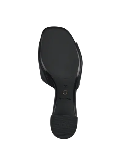 Tamaris - Magassarkú Bőr Női Papucs