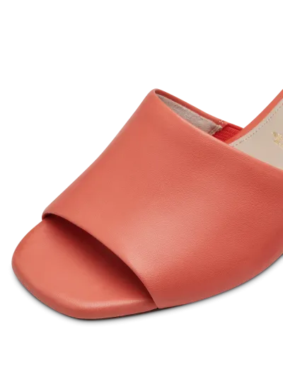 Tamaris - Magassarkú Bőr Női Papucs