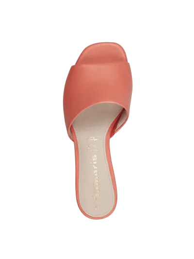 Tamaris - Magassarkú Bőr Női Papucs