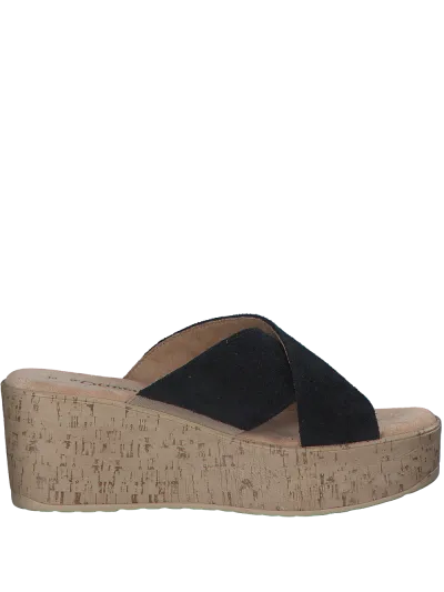 s.Oliver - Platformos Bőr Női Papucs