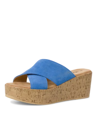 s.Oliver - Platformos Bőr Női Papucs