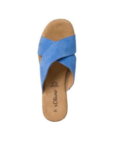 s.Oliver - Platformos Bőr Női Papucs