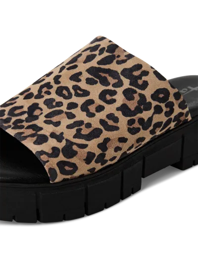 Tamaris - Platformos Bőr Női Papucs