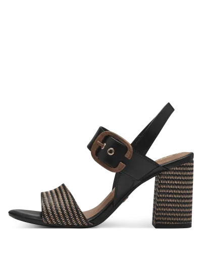 Tamaris - Magassarkú bőr Női Szandál