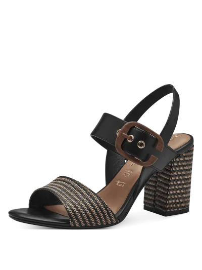 Tamaris - Magassarkú bőr Női Szandál