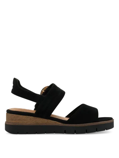 Tamaris - Magassarkú Bőr Női Szandál