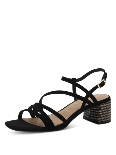 Tamaris - Magassarkú Bőr Női Szandál