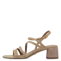 Tamaris - Magassarkú Bőr Női Szandál