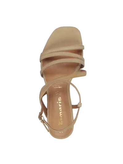 Tamaris - Magassarkú Bőr Női Szandál