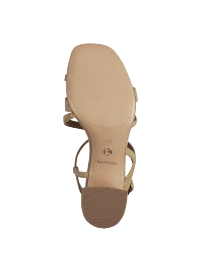 Tamaris - Magassarkú Bőr Női Szandál