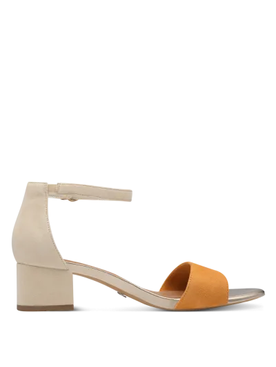 Tamaris - Magassarkú Bőr Női Szandál