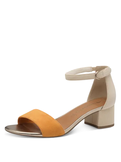 Tamaris - Magassarkú Bőr Női Szandál