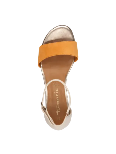 Tamaris - Magassarkú Bőr Női Szandál