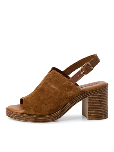 Tamaris - Magassarkú Bőr Női Szandál