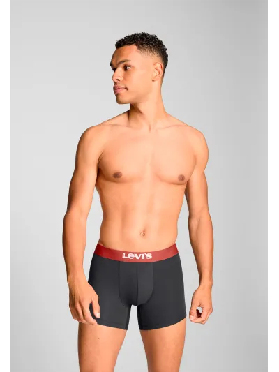 Levi's - Solid Basic Boxer Brief - Férfi alsónadrág szett - 2 db