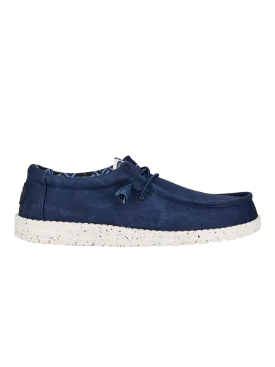 Hey Dude - Wally Stretch Canvas / Navy - Férfi utcai cipő
