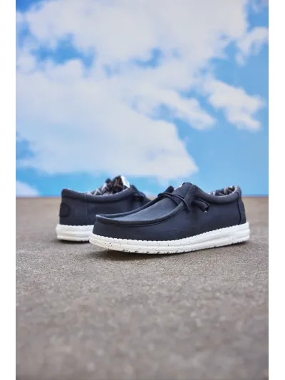 Hey Dude - Wally Stretch Canvas / Navy - Férfi utcai cipő