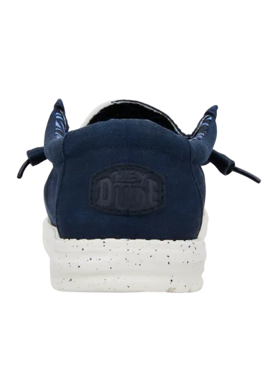 Hey Dude - Wally Stretch Canvas / Navy - Férfi utcai cipő