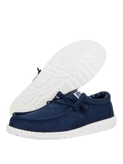 Hey Dude - Wally Stretch Canvas / Navy - Férfi utcai cipő