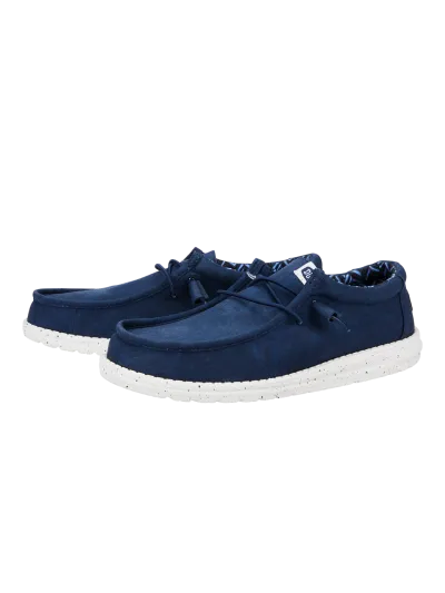 Hey Dude - Wally Stretch Canvas / Navy - Férfi utcai cipő