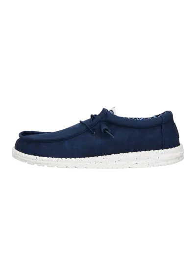 Hey Dude - Wally Stretch Canvas / Navy - Férfi utcai cipő