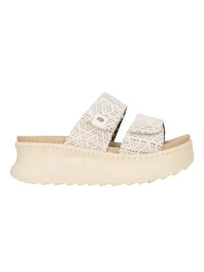 Hey Dude - Delray Slide Surf Baja / Tan/Multi - Platformos Női papucs