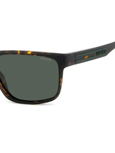 Polaroid napszemüveg - Matte Havana / Green Polarized