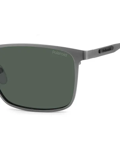 Polaroid napszemüveg - Matte Dark Ruthenium / Green Polarized