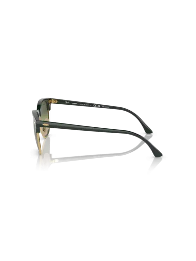 RAY-BAN napszemüveg - CLUBMASTER - GREEN ON ARISTA / DARK GREEN MIRROR POLAR