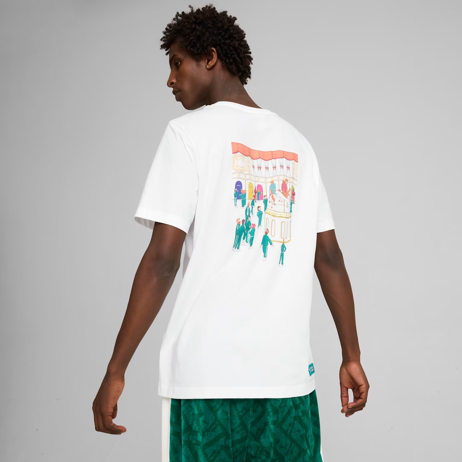Puma - X SQUID GAME / Graphic Tee Puma White - Férfi póló