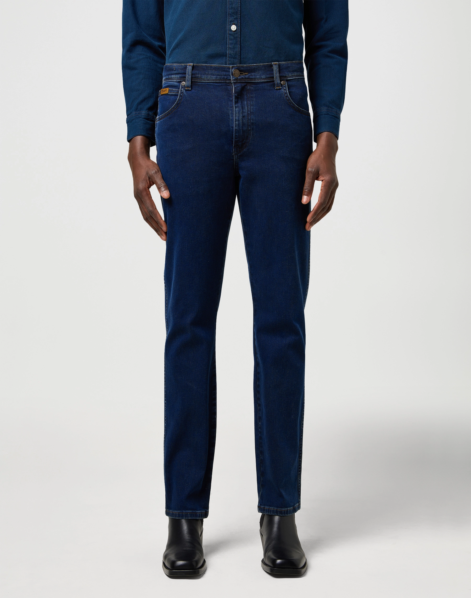 Wrangler - TEXAS / RUSTIC NAVY - Férfi farmernadrág