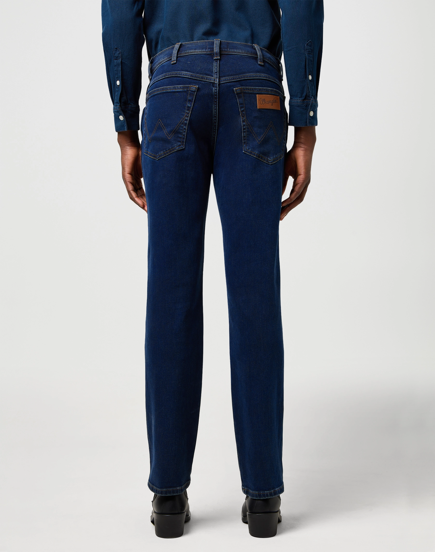 Wrangler - TEXAS / RUSTIC NAVY - Férfi farmernadrág