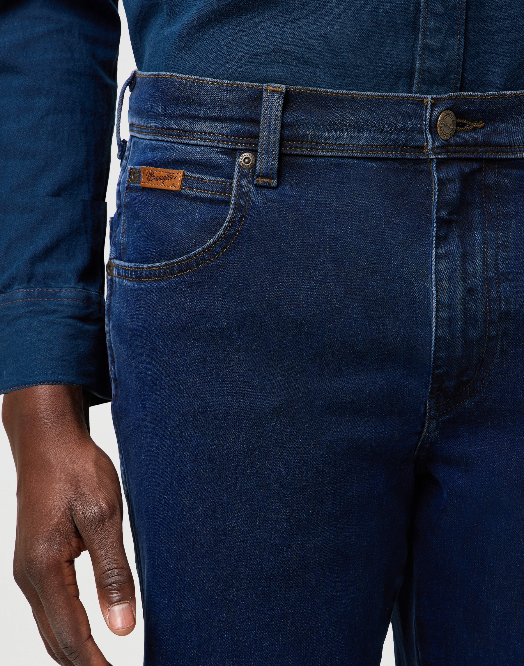 Wrangler - TEXAS / RUSTIC NAVY - Férfi farmernadrág