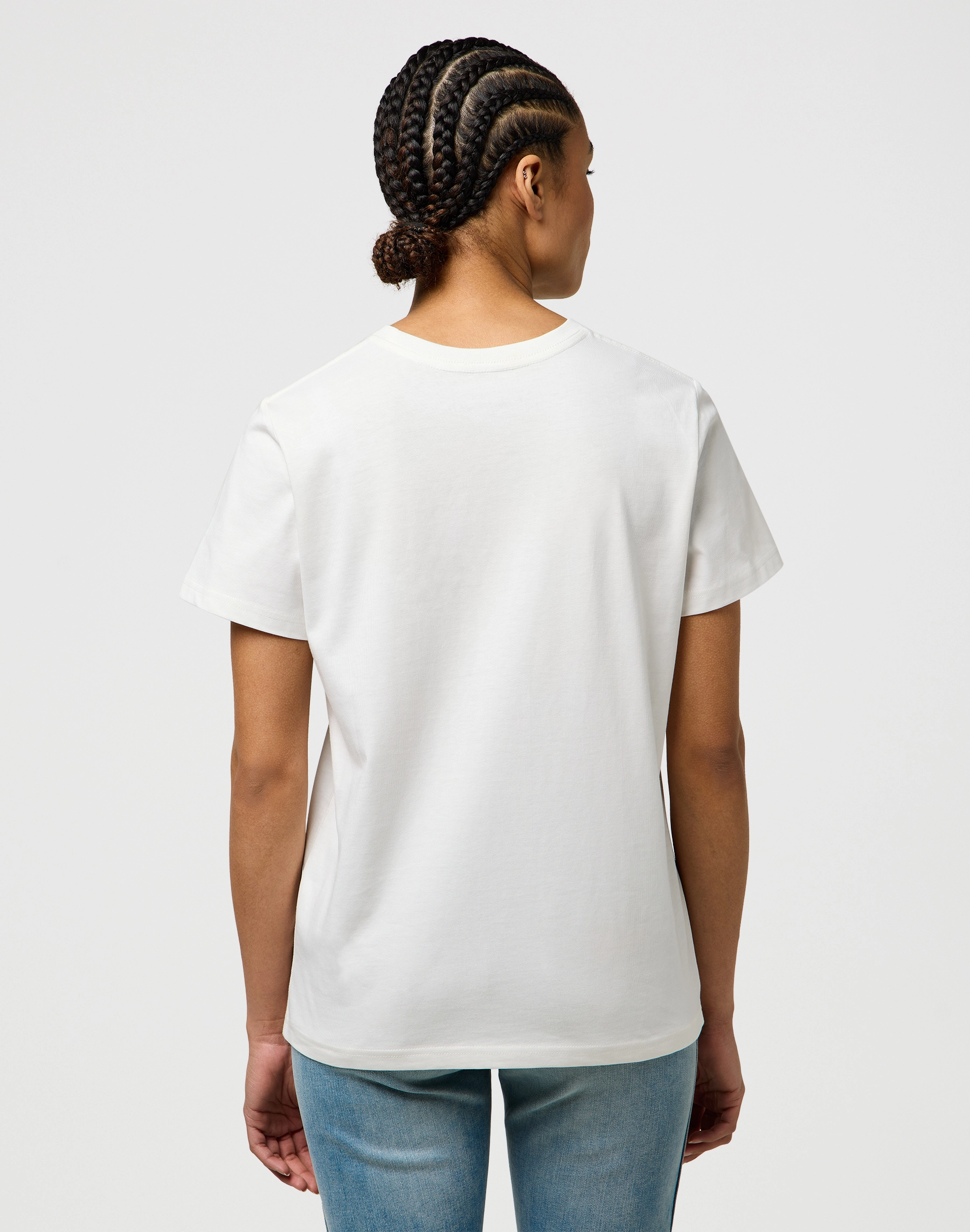 Wrangler - SIGN OFF TEE / WORN WHITE - Női póló