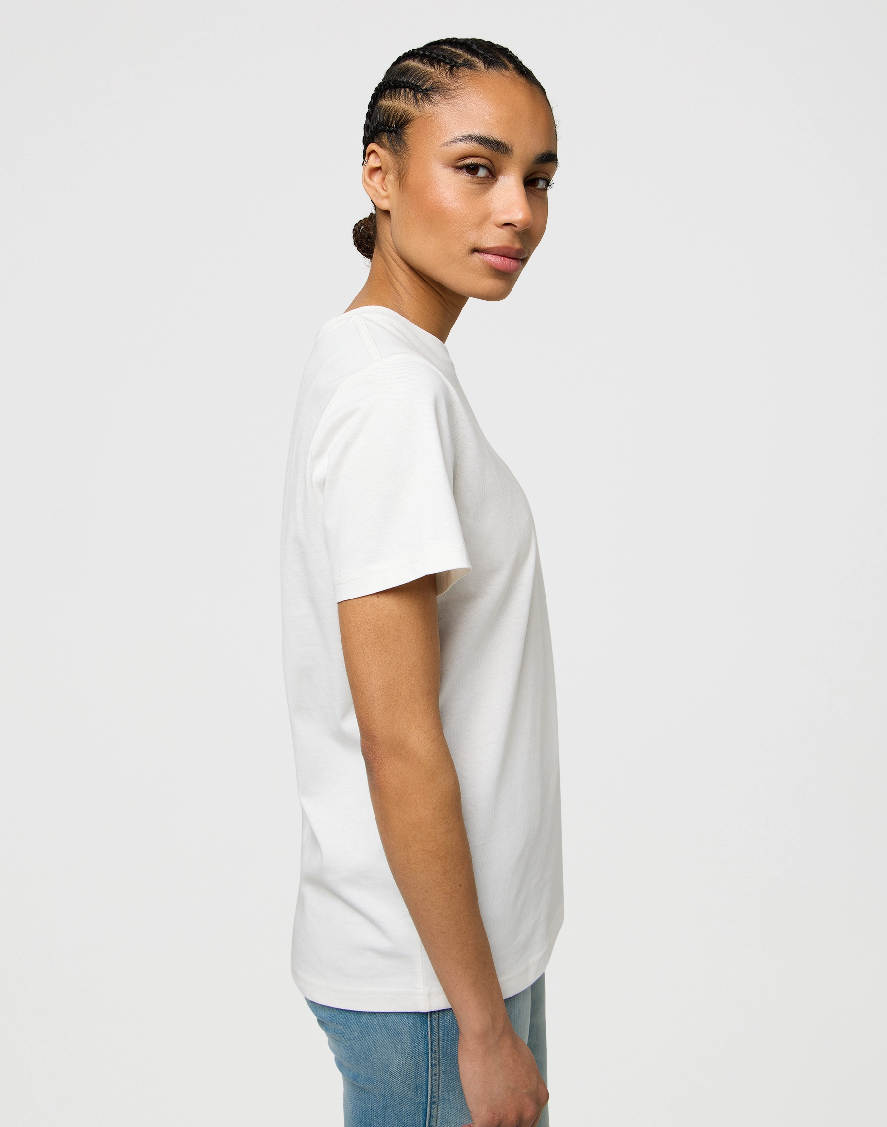 Wrangler - SIGN OFF TEE / WORN WHITE - Női póló