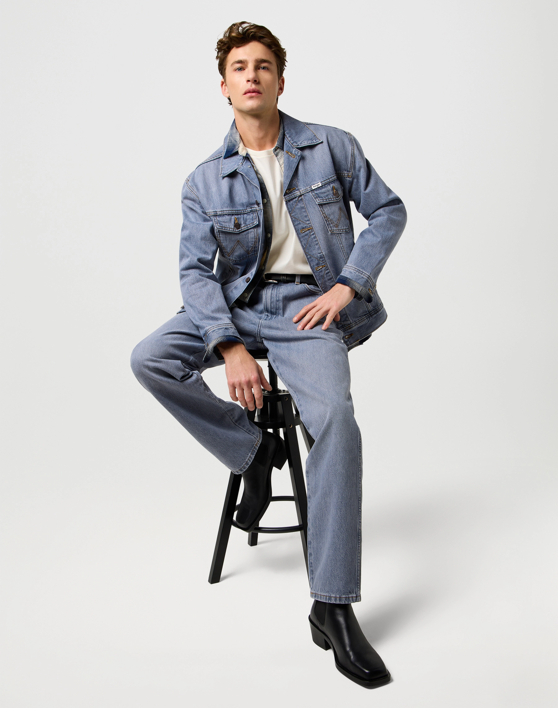 Wrangler - ANTI FIT JACKET / LIGHT ICE - Férfi dzseki