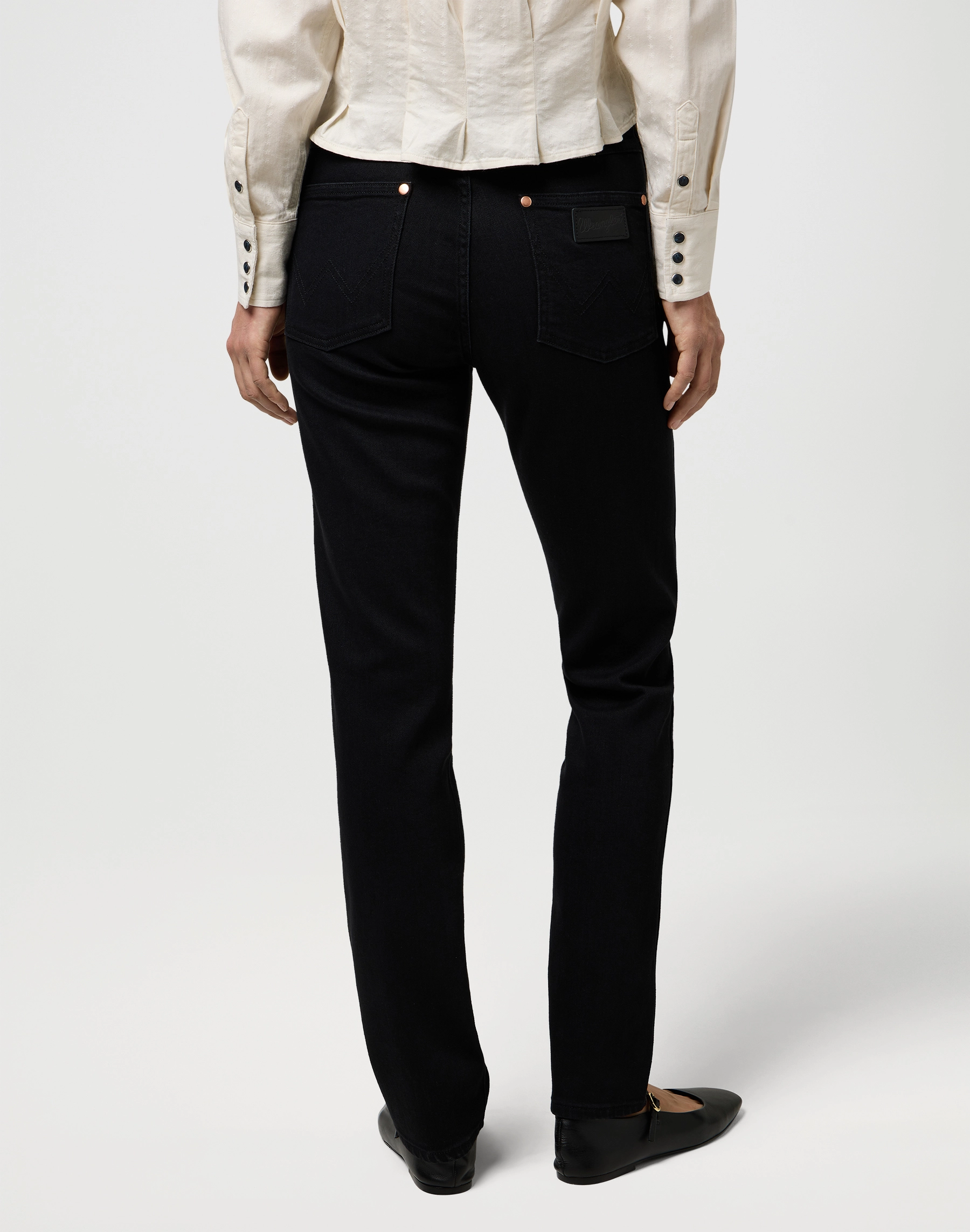 Wrangler - PIPER / RETRO BLACK - Női farmernadrág